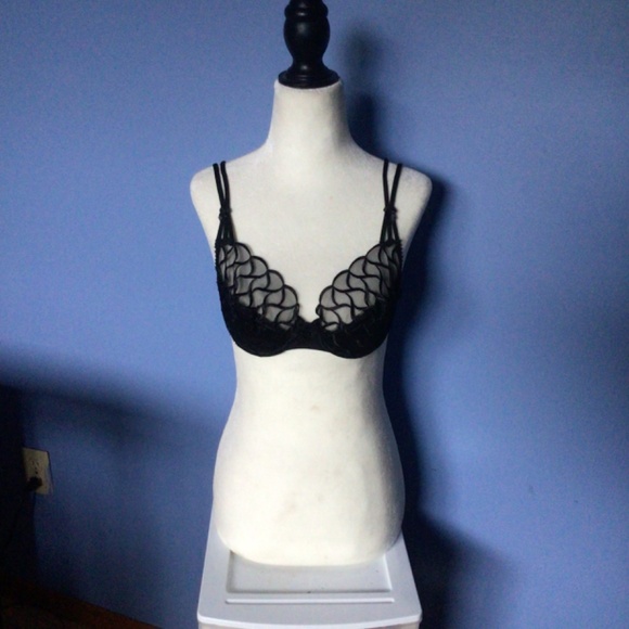 Vintage Pastunette Black Bra 32 C - Picture 4 of 6